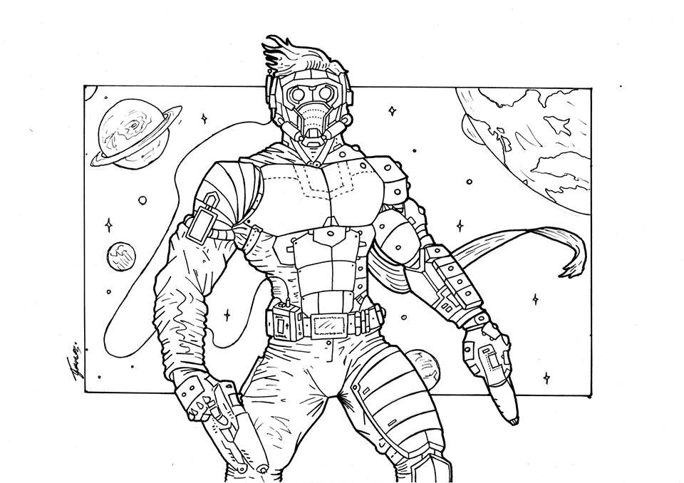Starlord concept design guardians of the galaxy by theomegaje on