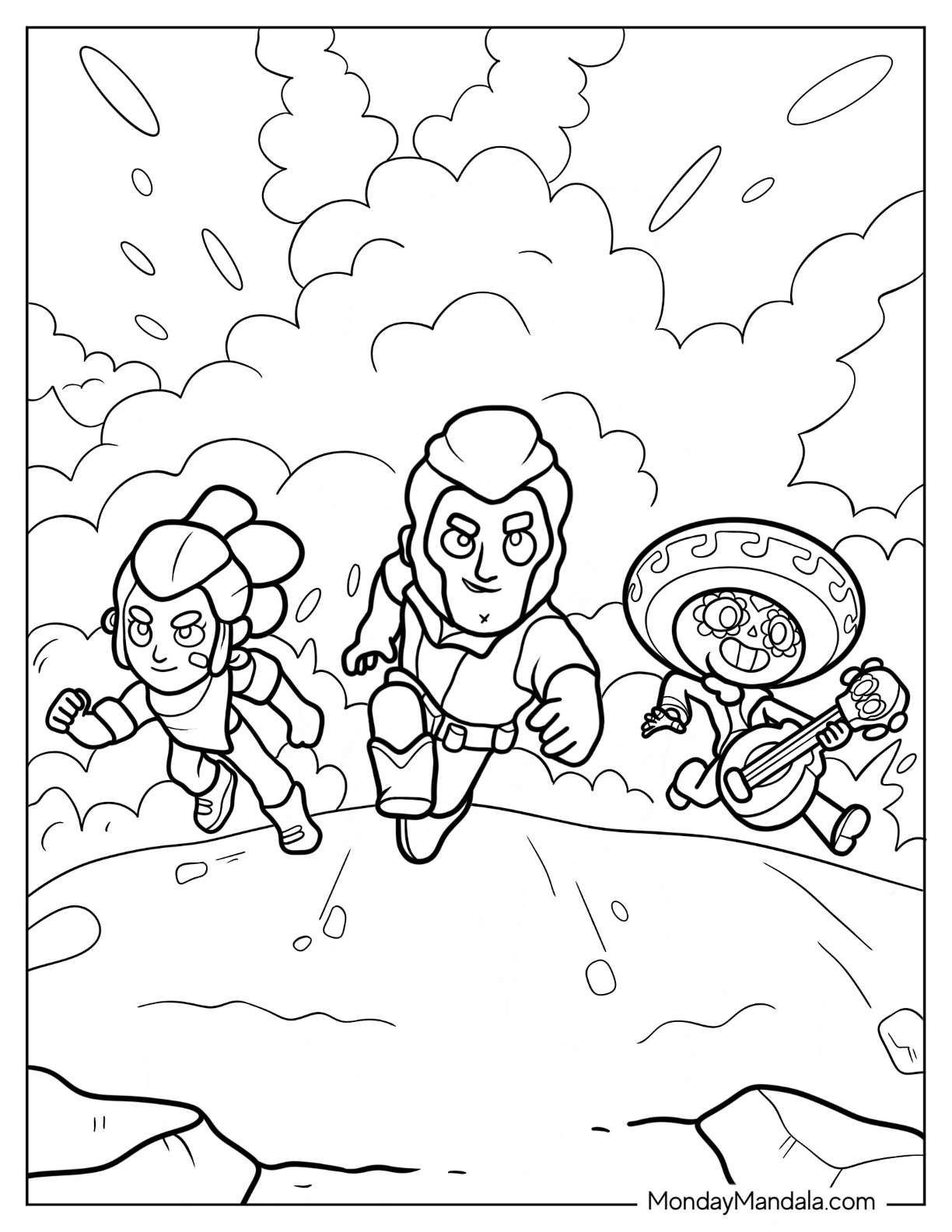 Brawl stars coloring pages free pdf printables