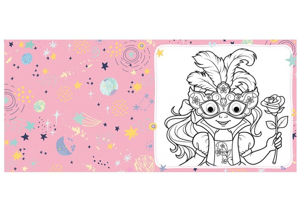Fun masks coloring book with moving eyes ks toys books for children coloring books