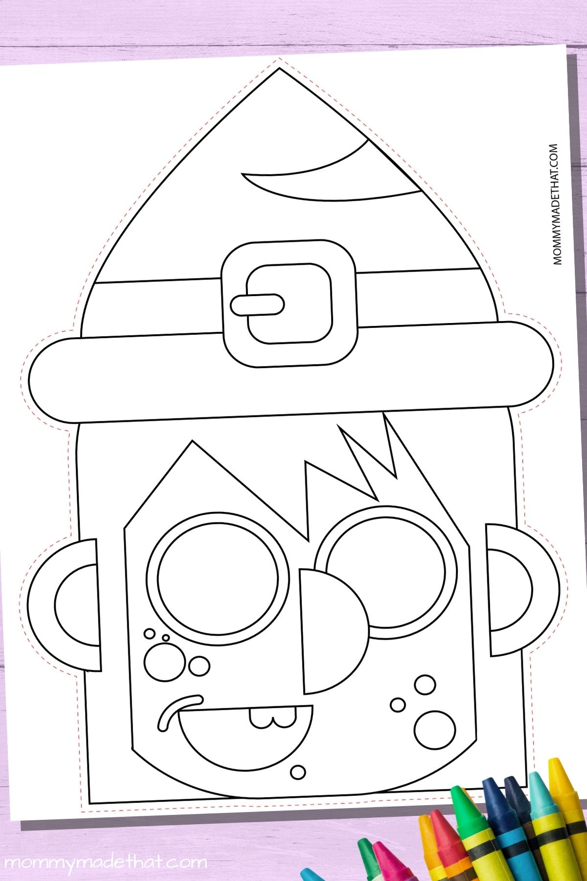 Free printable halloween coloring masks