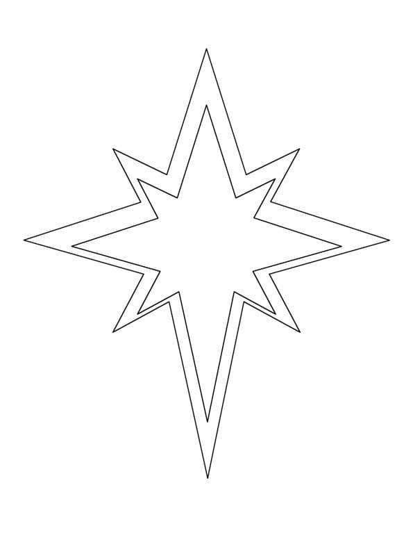 Christmas star coloring pages pictures free printable