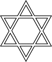 Star of david coloring page