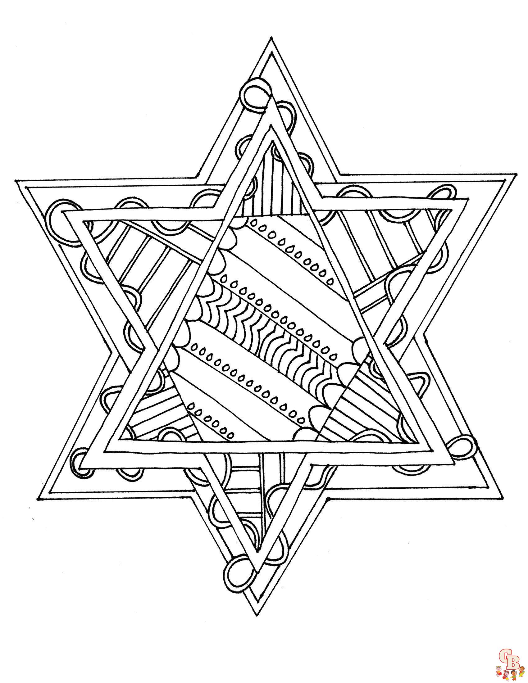 Hanukkah coloring pages for kids