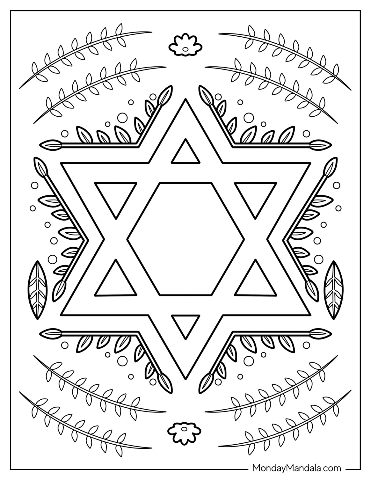 Hanukkah coloring pages free pdf printables