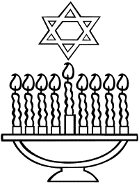 Hanukkah coloring pages chanukah