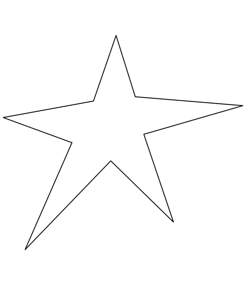A star coloring page
