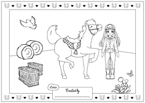 Coloring pages dolls