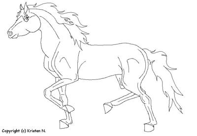 Free horse lineart