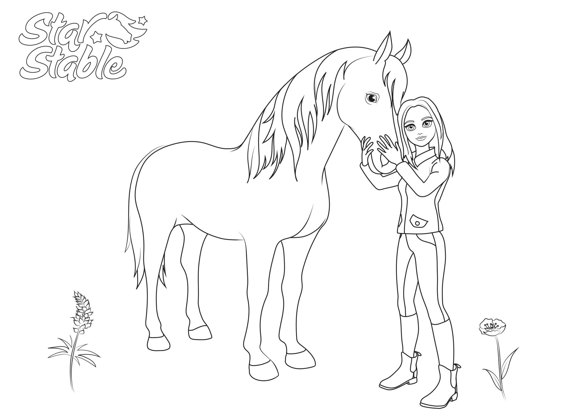 Star stable kleurplaat