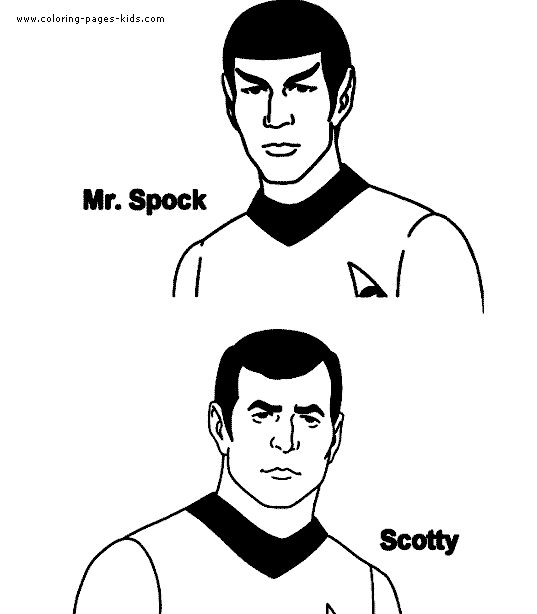 Star trek coloring pages star trek color page