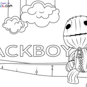 Little big planet coloring pages printable for free download