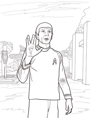 Star trek spock coloring page free printable coloring pages star coloring pages star trek images star trek characters