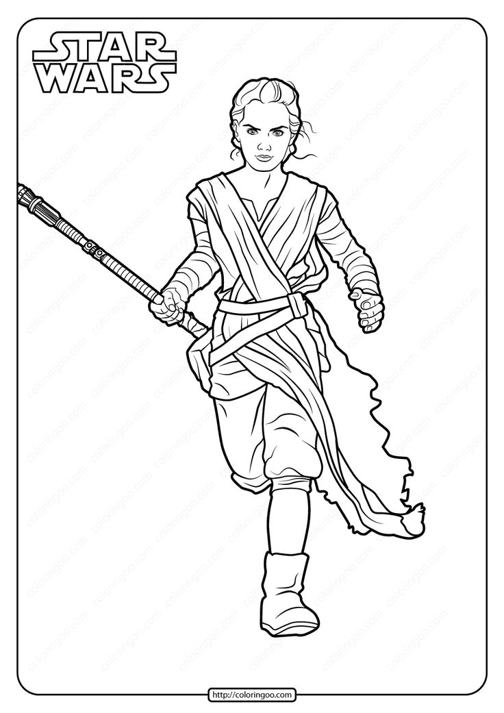 Star wars rey printable coloring pages book star wars coloring book rey star wars star wars printables