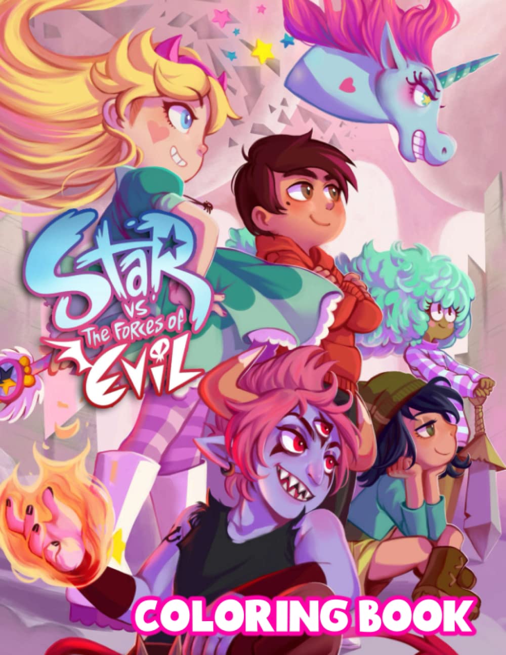 Star vs the forces of evil coloring book to relax and boost creativity for kids by maryln anders