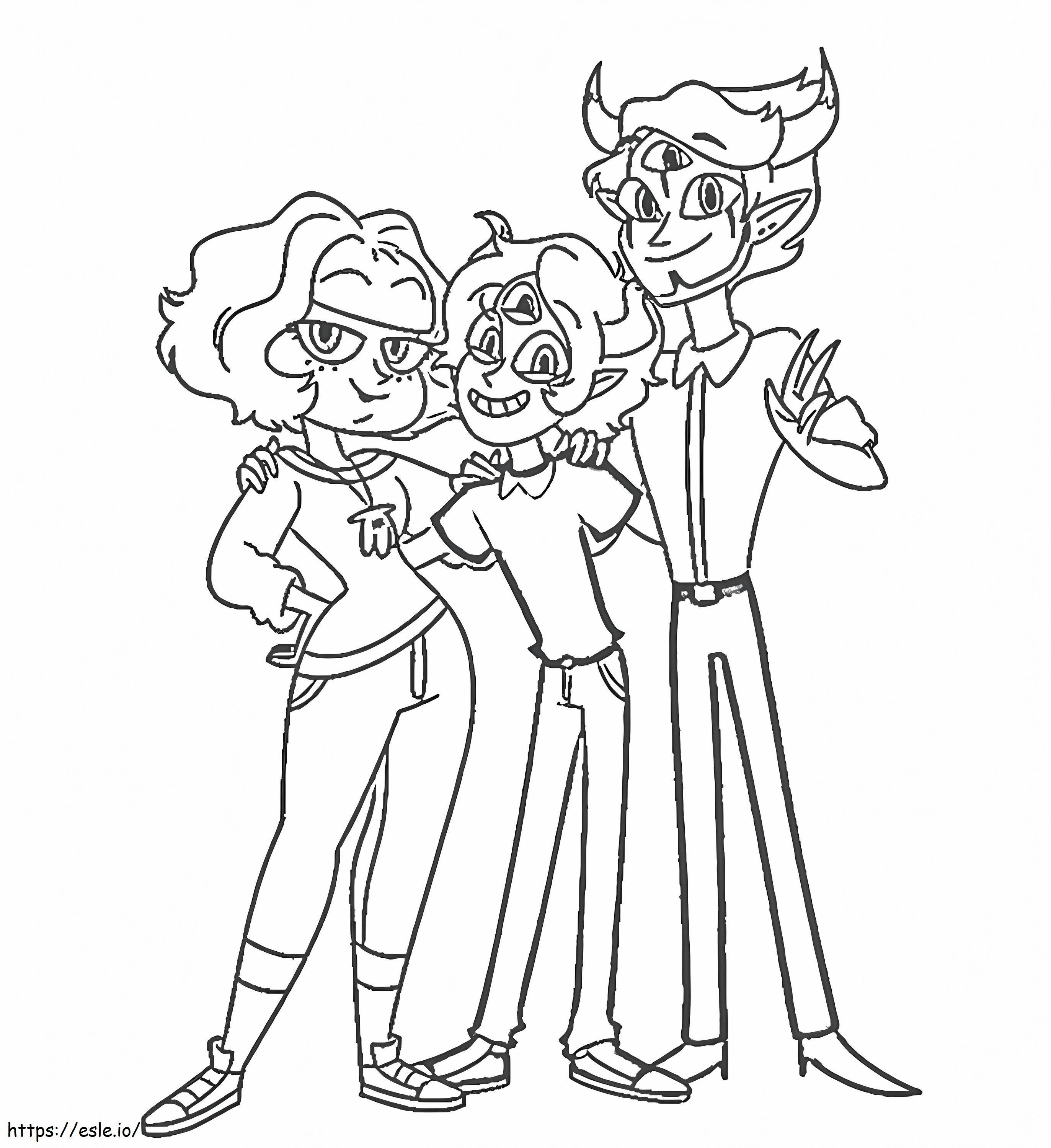 Star vs the forces of evil coloring page