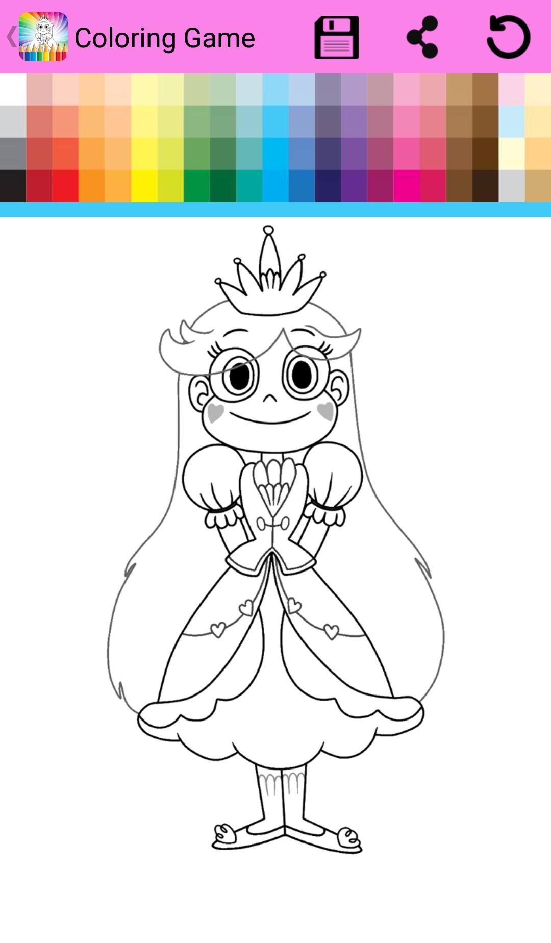 Androidì star vs forces evil coloring book apk ëìëë