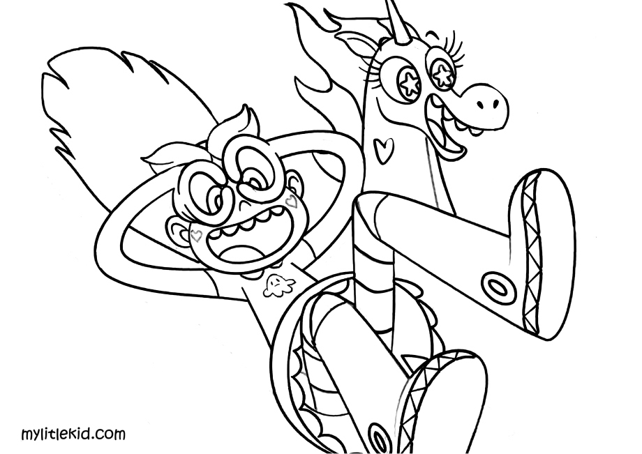 Coloring pages of star vs the forces of evil â print for free