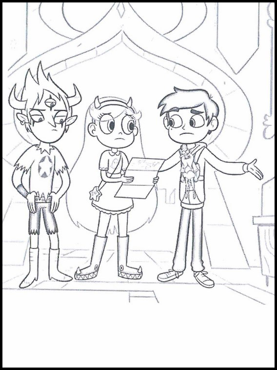 Free printable coloring pages star vs the forces of evil