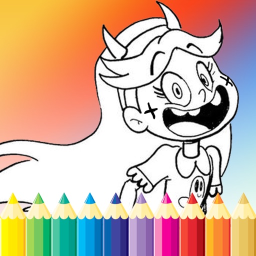 Coloring book education game for kid