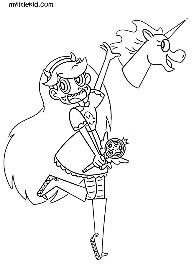 Coloring pages of star vs the forces of evil â print for free