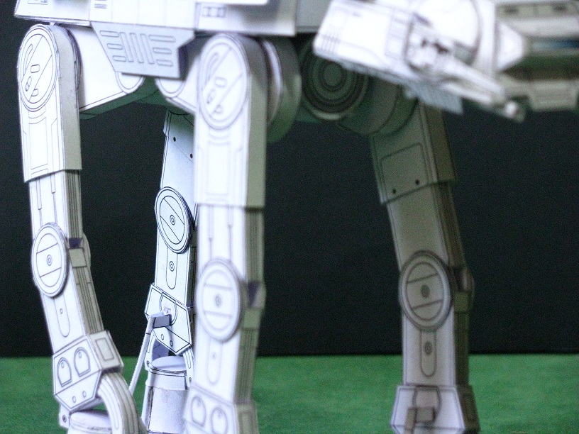 Papercraft â at at snow walker and tie