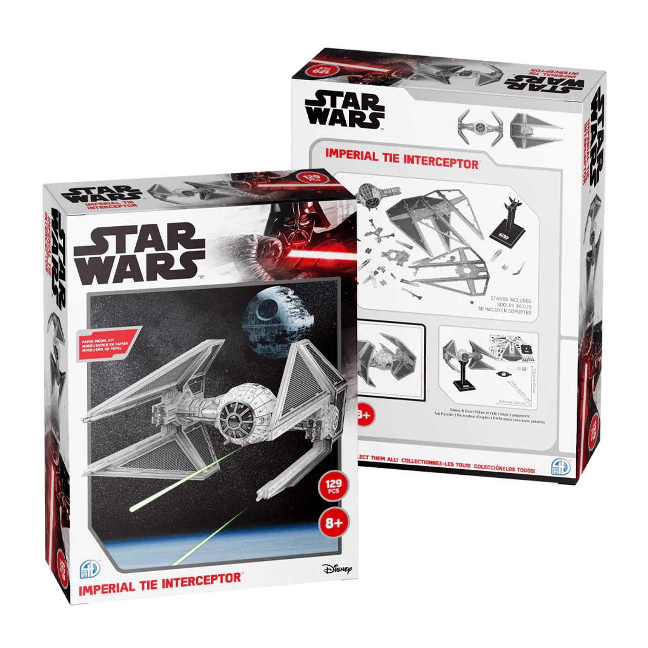 Star wars tiein interceptor fighter paper model kit