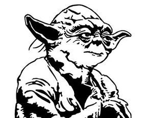 Star wars yoda coloring pages printable clipart free clip art images star wars silhouette yoda drawing star wars decal