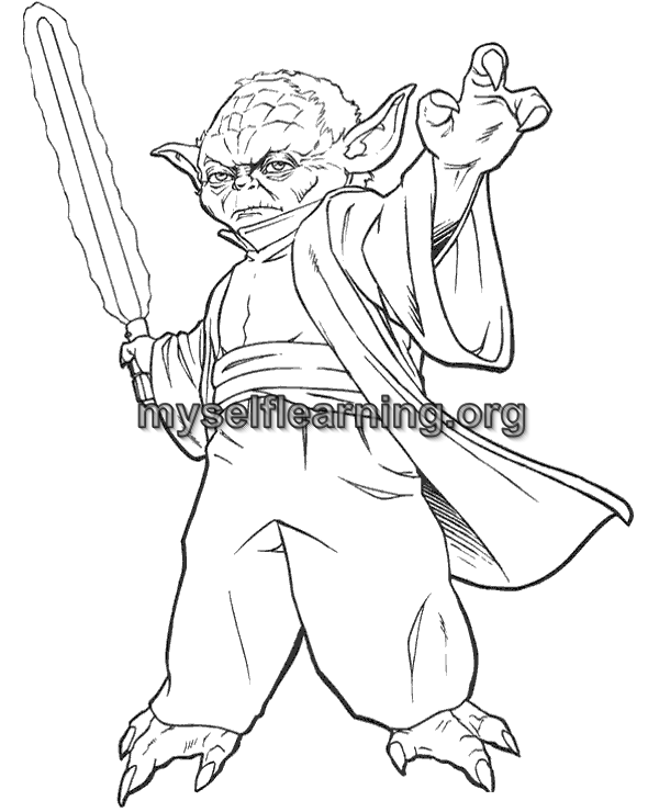 Star wars cartoons coloring sheet instant download