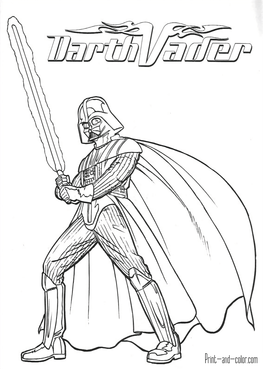 Star wars coloring pages print and color