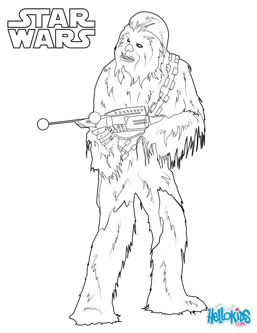 Chewbacca coloring pages