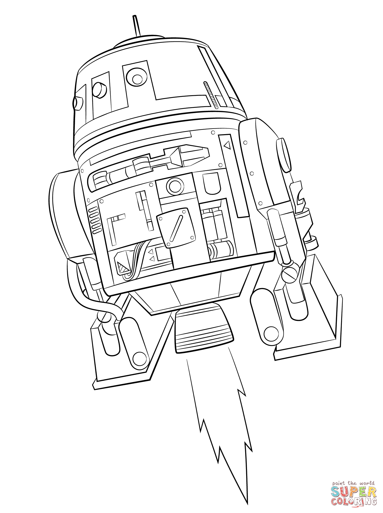 Star wars rebels chopper coloring page free printable coloring pages