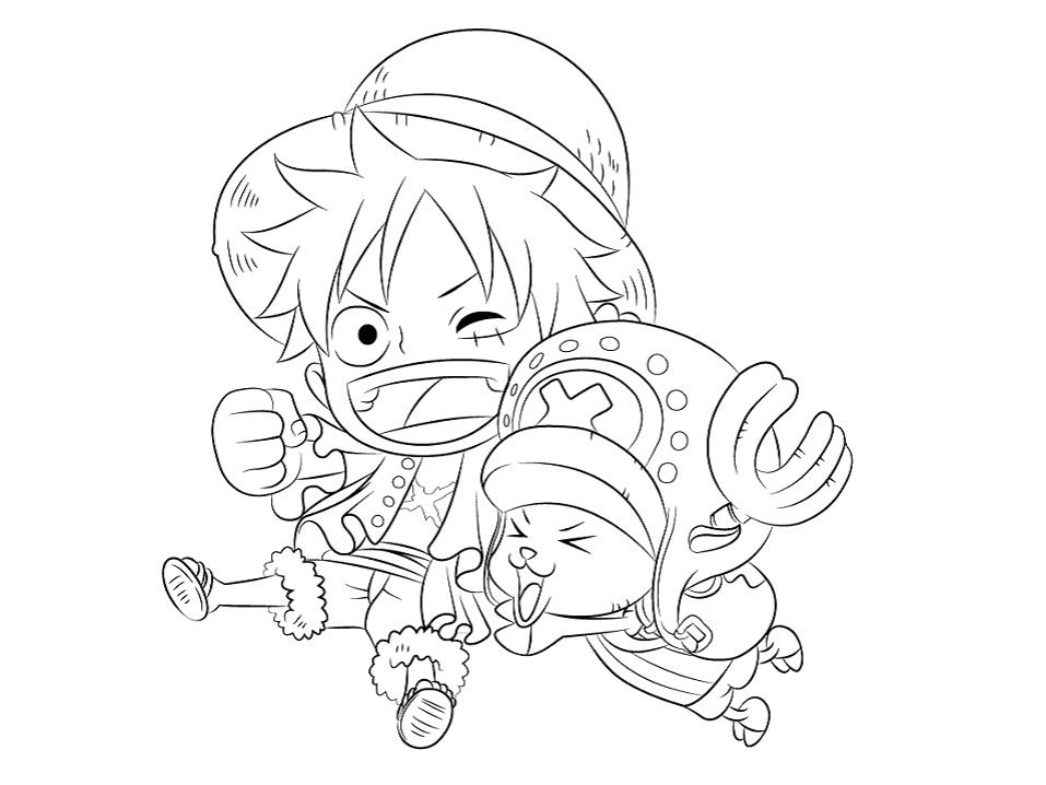 Tony tony chopper coloring pages printable for free download