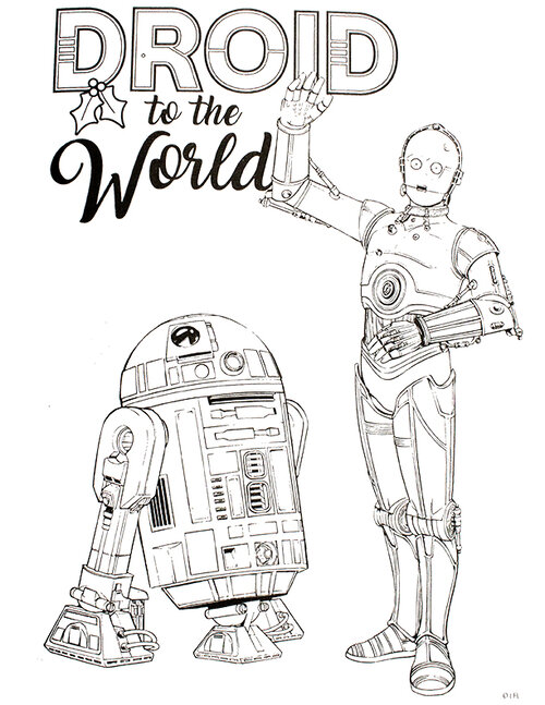 Star wars christmas coloring book â spokane photography