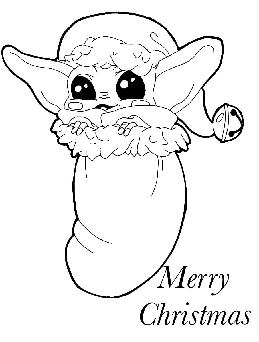 Baby yoda coloring pages