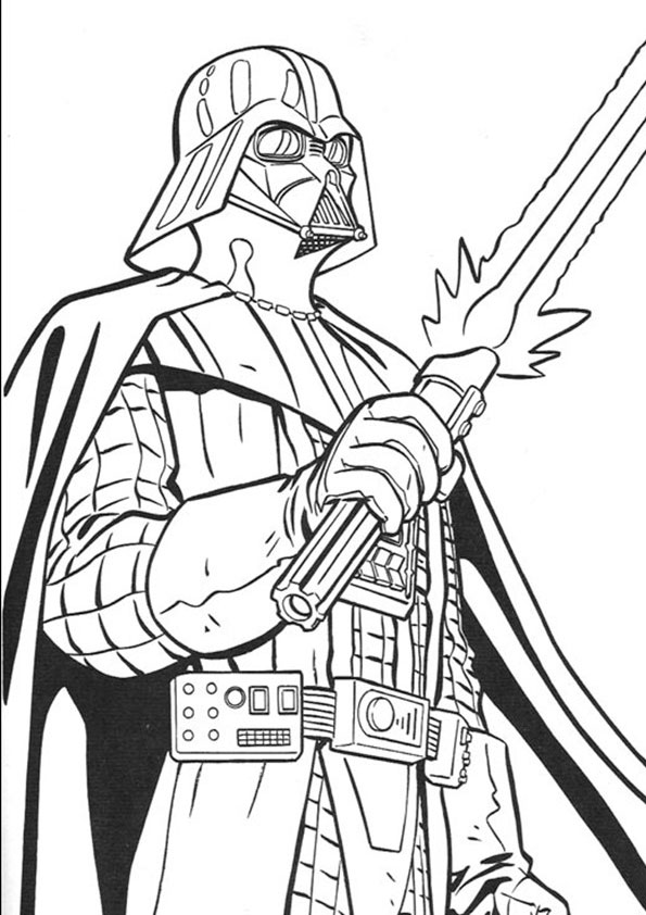 Coloring pages printable starwar coloring page