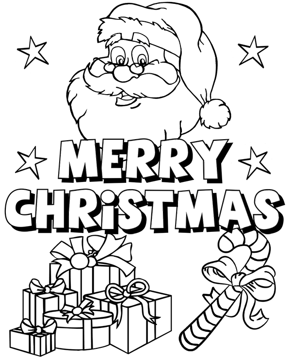 Christmas coloring pages merry christmas