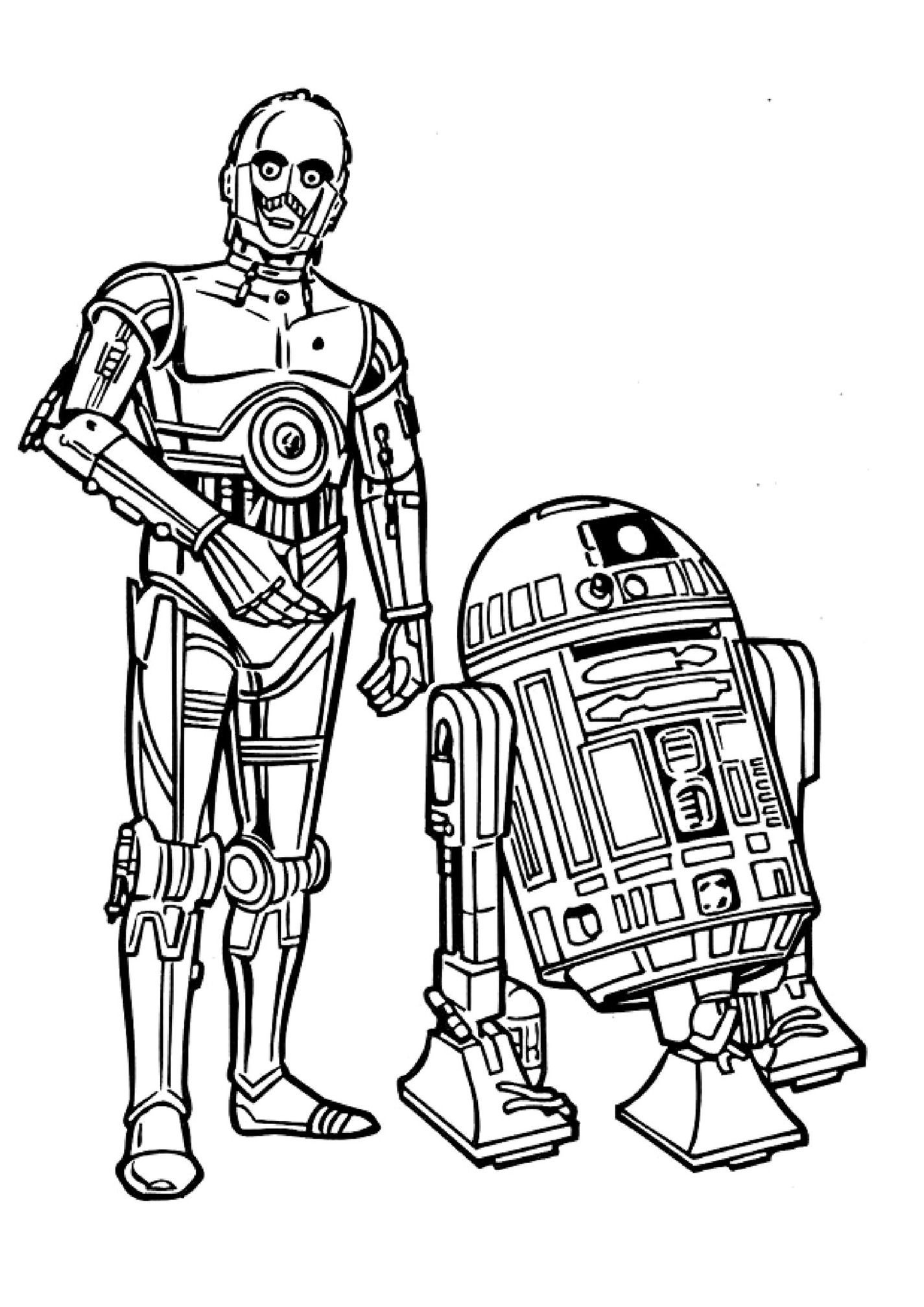 Star wars line art clipart