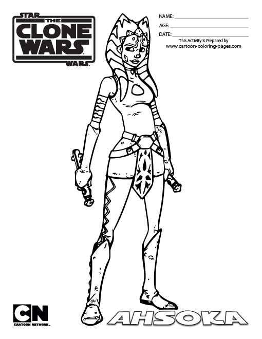 Star wars clone wars coloring pages