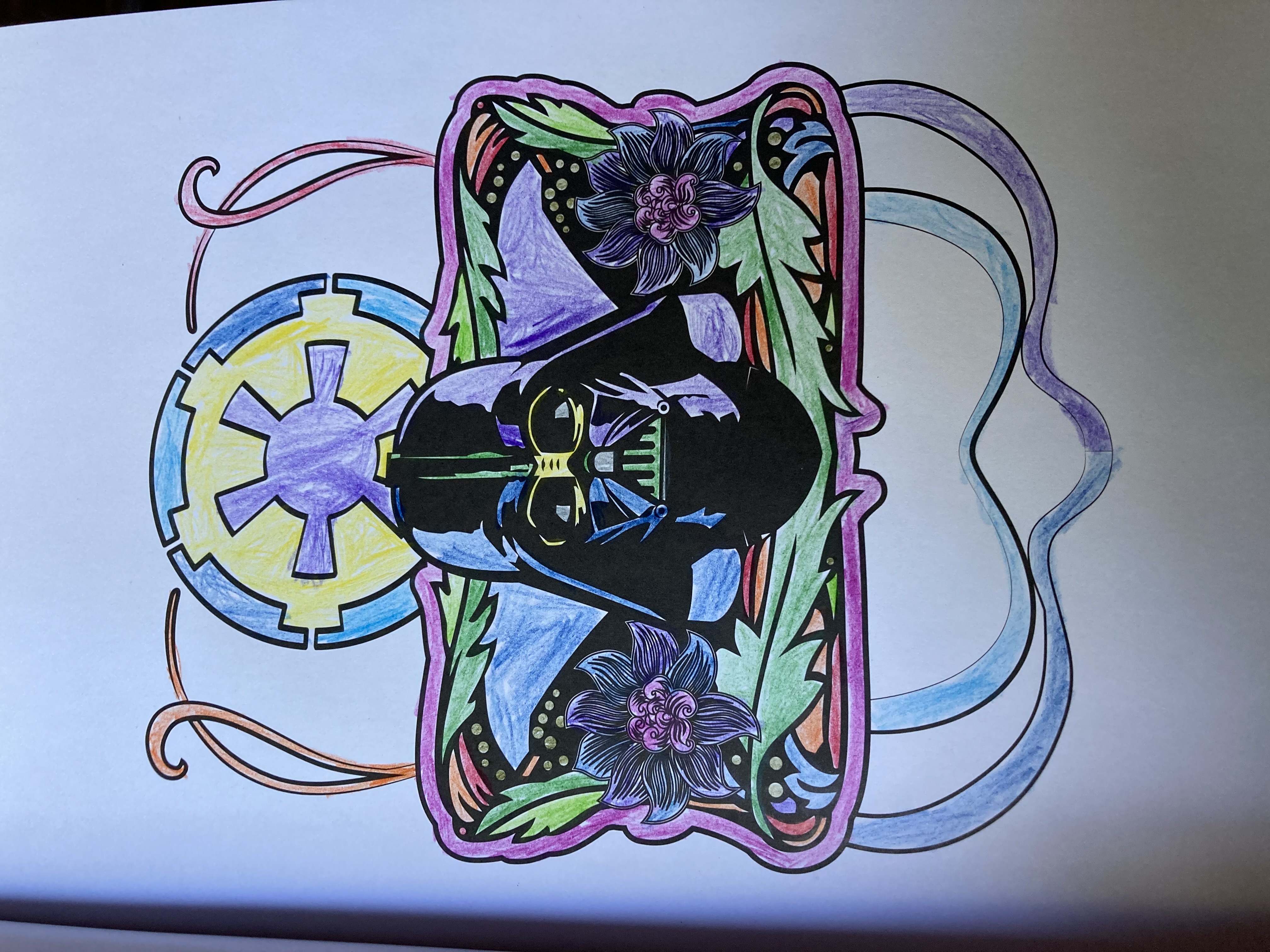 Darth vader coloring page by simpsonsfanatic on