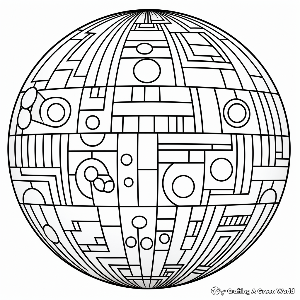 Sphere coloring pages