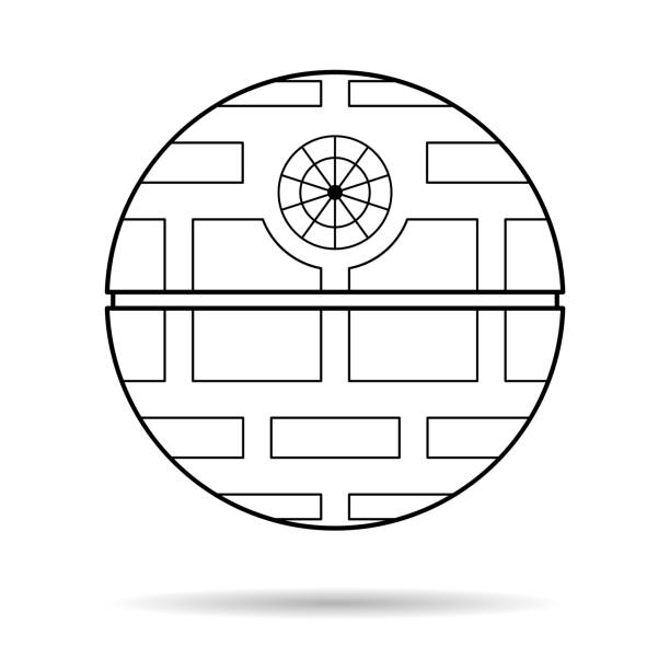 Death star stock illustrations royalty