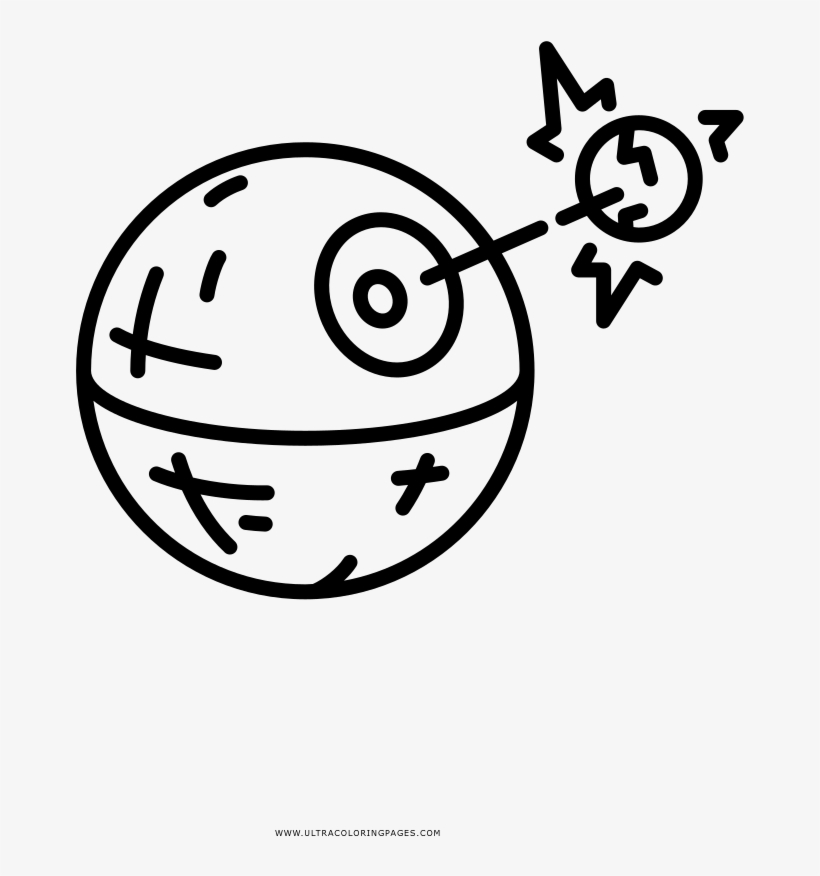 Death star coloring page