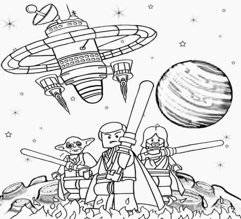 Lego star wars coloring pages