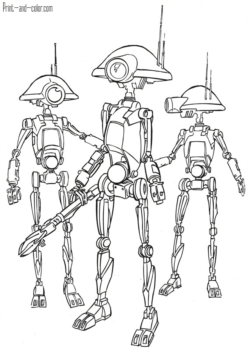 Star wars coloring pages print and color