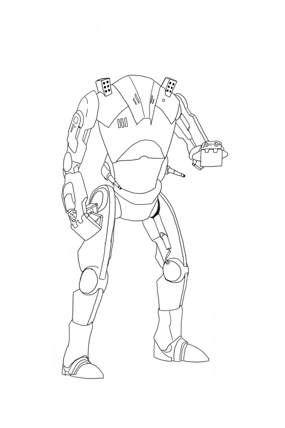 B ultra battle droid redesign pre color by jlaneelkins on