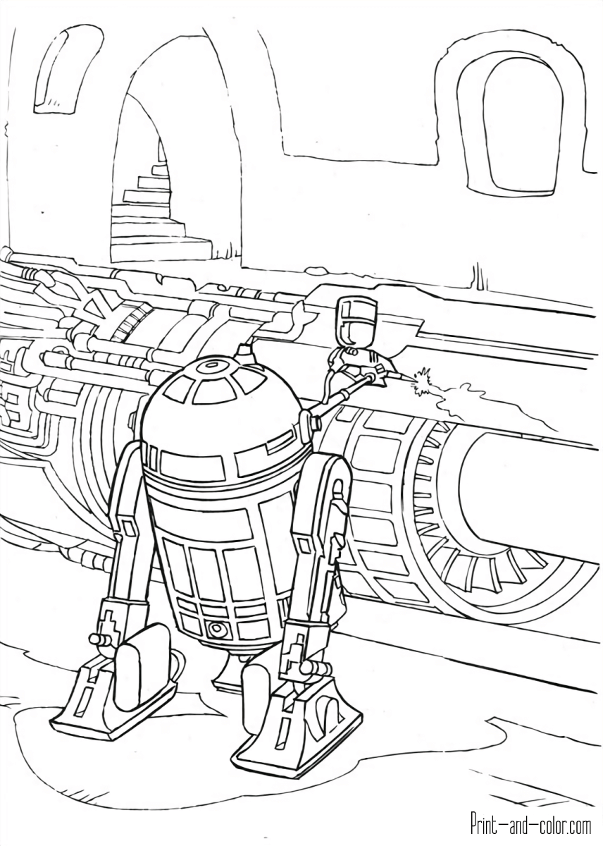 Star wars coloring pages print and color