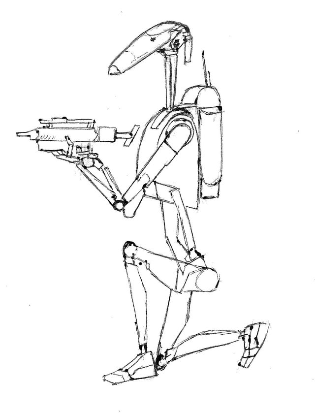 Lets talk battle droids w fanart rstarwars