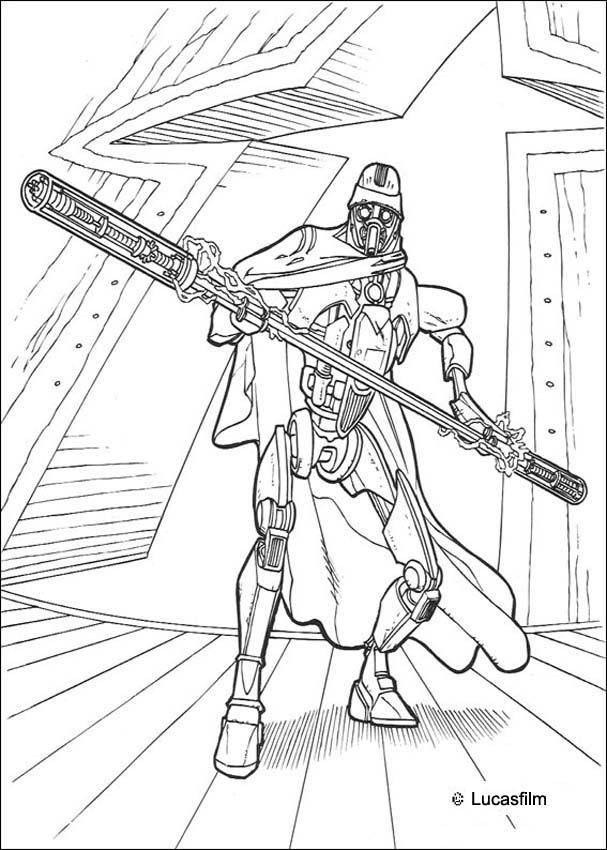 Black and white coloring pages star wars qui