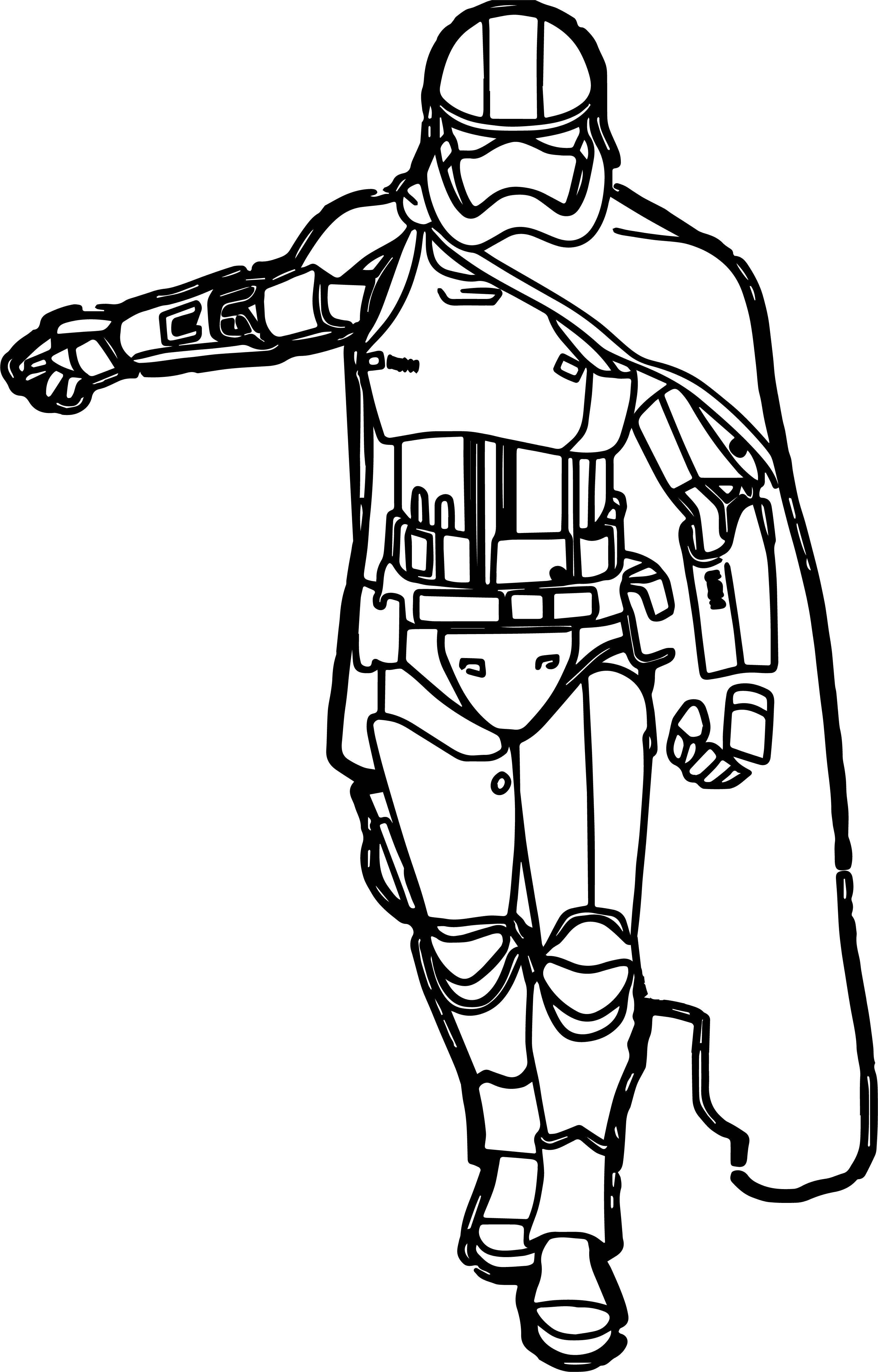 Star wars the force awakens captain phasma character coloring pages