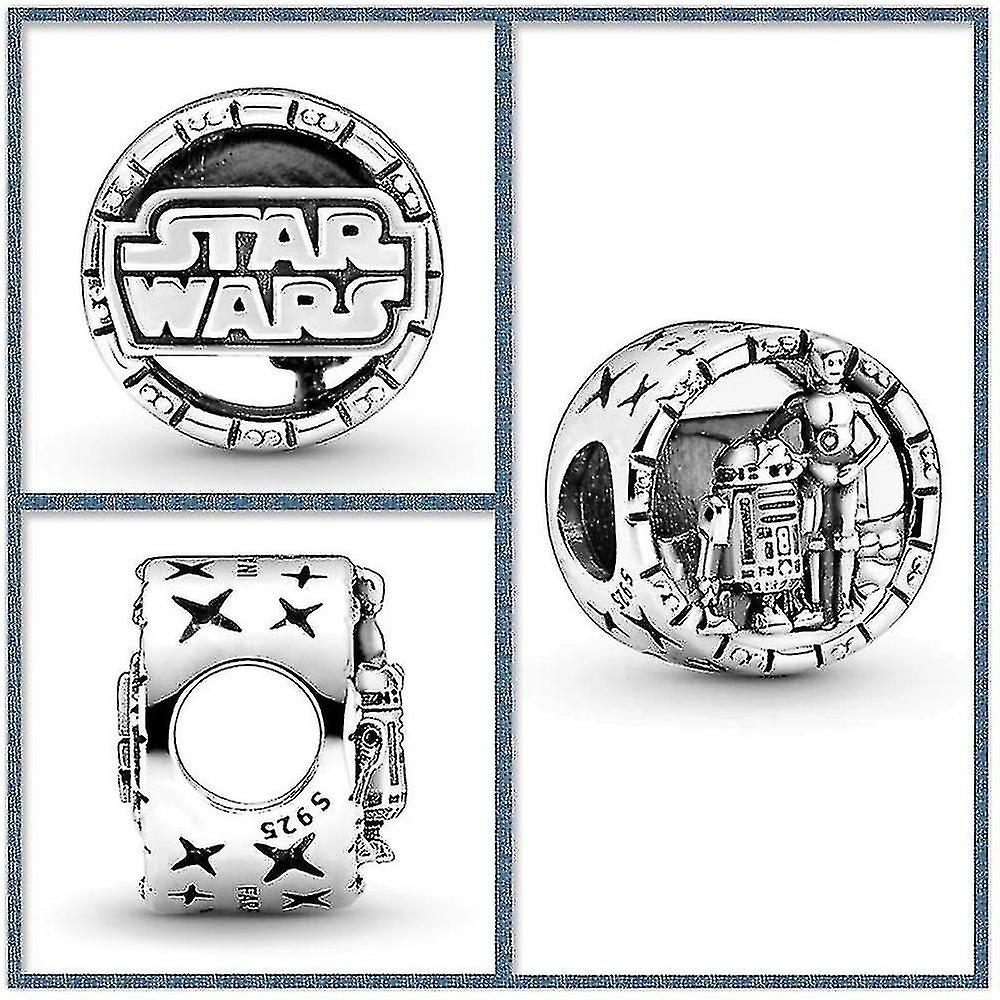 S silver smycken star wars anime tillbehãr yoda bb